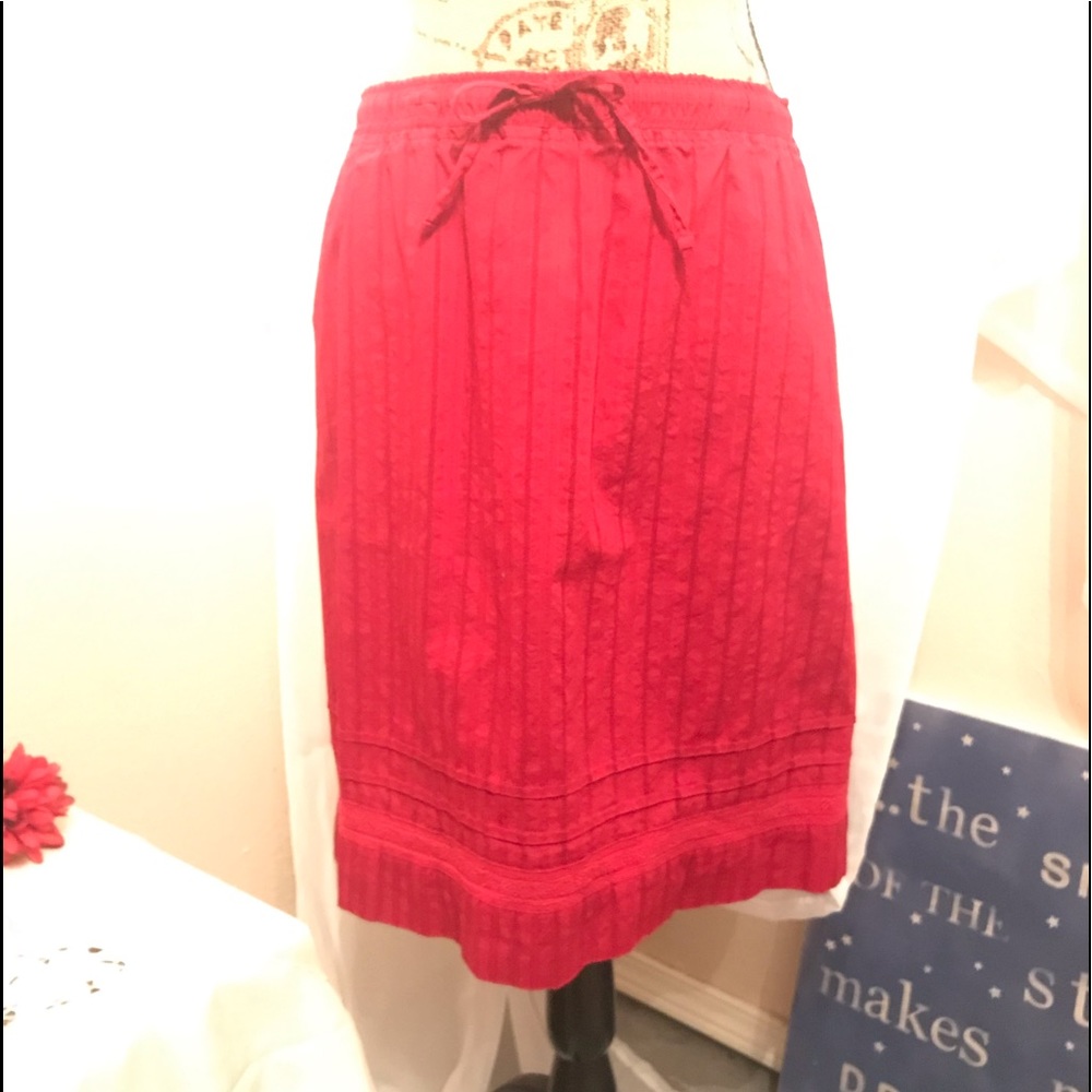 ❤️ 3/$15 ❤️ Eddie Bauer XXL skirt Red mid length